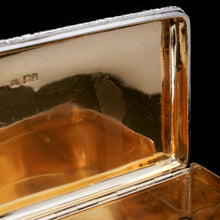 Load image into Gallery viewer, A Huge Solid Silver Table Snuff Box - Daniel &amp; John Wellby 1912 - Artisan Antiques

