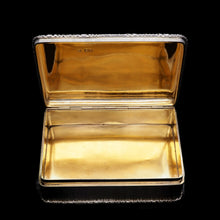Load image into Gallery viewer, A Huge Solid Silver Table Snuff Box - Daniel &amp; John Wellby 1912 - Artisan Antiques
