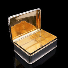 Load image into Gallery viewer, A Huge Solid Silver Table Snuff Box - Daniel &amp; John Wellby 1912 - Artisan Antiques
