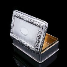 Load image into Gallery viewer, A Huge Solid Silver Table Snuff Box - Daniel &amp; John Wellby 1912 - Artisan Antiques
