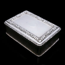 Load image into Gallery viewer, A Huge Solid Silver Table Snuff Box - Daniel &amp; John Wellby 1912 - Artisan Antiques
