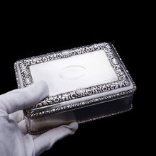 Load image into Gallery viewer, A Huge Solid Silver Table Snuff Box - Daniel &amp; John Wellby 1912 - Artisan Antiques
