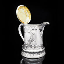 Load image into Gallery viewer, Enormous Solid Silver Flagon of The Hicks Family - London 1864 - Artisan Antiques
