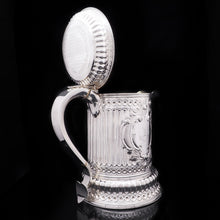 Load image into Gallery viewer, Enormous Solid Silver Flagon of The Hicks Family - London 1864 - Artisan Antiques
