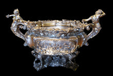 Load image into Gallery viewer, Magnificent Silver Gilt Cast Bowl - Important Jerningham Wine Cooler Inspired - London 1923 - Artisan Antiques
