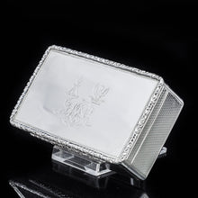 Load image into Gallery viewer, A Thick Solid Silver Table Snuff Box Georgian - Edward Edwards 1833 - Artisan Antiques
