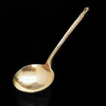 Load image into Gallery viewer, Large Russian Silver Niello Spoon with Gilt Accenting - Moscow c.1860 - Artisan Antiques
