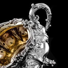 Load image into Gallery viewer, Spectacular Antique Georgian Solid Silver Tea/Coffee Set with Chased Acanthus - Barnard 1833/4
