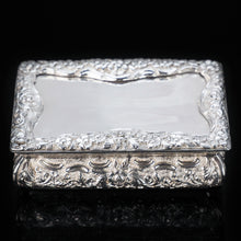 Load image into Gallery viewer, A Solid Silver Table Snuff Box Georgian - Nathaniel Mills 1836 - Artisan Antiques
