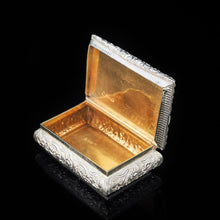 Load image into Gallery viewer, A Solid Silver Table Snuff Box Georgian - Nathaniel Mills 1836 - Artisan Antiques
