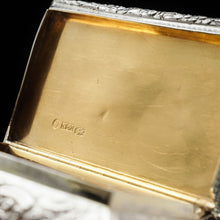 Load image into Gallery viewer, A Solid Silver Table Snuff Box Georgian - Nathaniel Mills 1836 - Artisan Antiques

