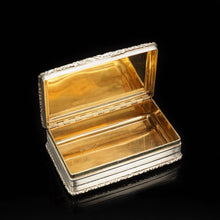 Load image into Gallery viewer, Newstead Abbey &quot;Castle Top&quot; Silver Table Snuff Box - Nathaniel Mills 1838 - Artisan Antiques
