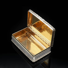 Load image into Gallery viewer, Newstead Abbey &quot;Castle Top&quot; Silver Table Snuff Box - Nathaniel Mills 1838 - Artisan Antiques
