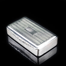 Load image into Gallery viewer, Antique Georgian English Solid Silver Snuff Box - c.1800 - Artisan Antiques
