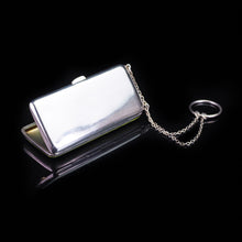Load image into Gallery viewer, Antique German Solid Silver Green Enamel Guilloche Cigarette Case - Artisan Antiques
