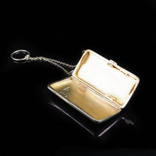 Load image into Gallery viewer, Antique German Solid Silver Green Enamel Guilloche Cigarette Case - Artisan Antiques
