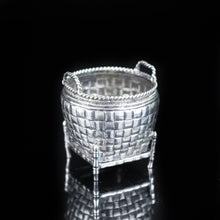 Load image into Gallery viewer, Antique Chinese Solid Silver Trompe L&#39;oeil Salt/Mustard Pot - 19th Century - Artisan Antiques
