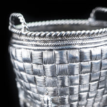 Load image into Gallery viewer, Antique Chinese Solid Silver Trompe L&#39;oeil Salt/Mustard Pot - 19th Century - Artisan Antiques

