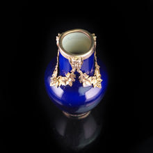 Load image into Gallery viewer, Antique French Sevres Vase Silver Mounted - Paul Milet c.1900 - Artisan Antiques
