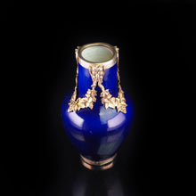 Load image into Gallery viewer, Antique French Sevres Vase Silver Mounted - Paul Milet c.1900 - Artisan Antiques
