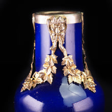Load image into Gallery viewer, Antique French Sevres Vase Silver Mounted - Paul Milet c.1900 - Artisan Antiques
