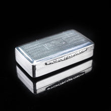 Load image into Gallery viewer, Antique Victorian Pocket Size Silver Snuff Box - 1841 - Artisan Antiques
