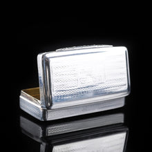 Load image into Gallery viewer, Antique Victorian Pocket Size Silver Snuff Box - 1841 - Artisan Antiques
