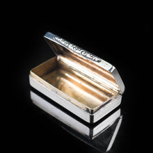 Load image into Gallery viewer, Antique Victorian Pocket Size Silver Snuff Box - 1841 - Artisan Antiques

