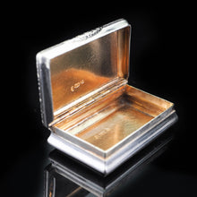 Load image into Gallery viewer, Antique Georgian Silver Snuff Box with Exquisite Chased Design - 1822 - Artisan Antiques
