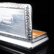 Load image into Gallery viewer, Antique Georgian Silver Snuff Box with Exquisite Chased Design - 1822 - Artisan Antiques
