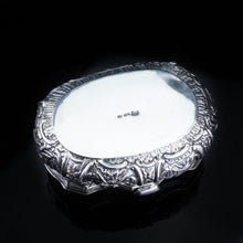 Load image into Gallery viewer, Swedish Solid Silver Table Snuff Box Repousse Design - 1938 - Artisan Antiques
