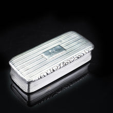 Load image into Gallery viewer, Antique Victorian Solid Silver and Gilt Snuff Box - 1832 Joseph Willmore - Artisan Antiques
