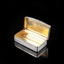 Load image into Gallery viewer, Antique English Silver Pocket Snuff Box - Georgian Design 1835 - Artisan Antiques
