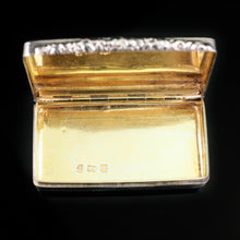 Load image into Gallery viewer, Antique English Silver Pocket Snuff Box - Georgian Design 1835 - Artisan Antiques
