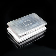 Load image into Gallery viewer, Antique Victorian Silver Snuff Box - 1840 Neustadt &amp; Barnett - Artisan Antiques

