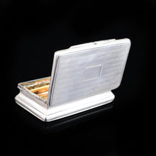 Load image into Gallery viewer, Antique Victorian Silver Snuff Box - 1840 Neustadt &amp; Barnett - Artisan Antiques
