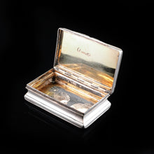 Load image into Gallery viewer, Antique Victorian Silver Snuff Box - 1840 Neustadt &amp; Barnett - Artisan Antiques
