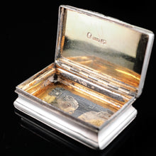 Load image into Gallery viewer, Antique Victorian Silver Snuff Box - 1840 Neustadt &amp; Barnett - Artisan Antiques

