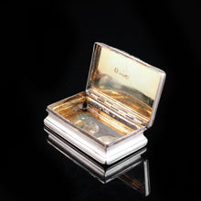 Load image into Gallery viewer, Antique Victorian Silver Snuff Box - 1840 Neustadt &amp; Barnett - Artisan Antiques
