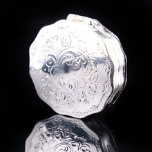 Load image into Gallery viewer, Antique Dutch 12 Sided Scalloped Silver Snuff Box with Gilt Interior - 1864 - Artisan Antiques
