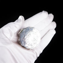 Load image into Gallery viewer, Antique Dutch 12 Sided Scalloped Silver Snuff Box with Gilt Interior - 1864 - Artisan Antiques
