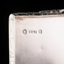 Load image into Gallery viewer, Antique  Table Silver Snuff Box with Hand Engraved Scrolls - Victorian 1850 - Artisan Antiques
