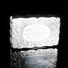 Load image into Gallery viewer, Antique Victorian Table Silver Snuff Box by Frederick Marson - 1896 - Artisan Antiques
