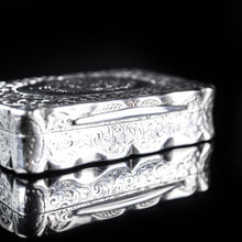 Load image into Gallery viewer, Antique Victorian Table Silver Snuff Box by Frederick Marson - 1896 - Artisan Antiques
