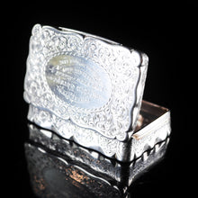 Load image into Gallery viewer, Antique Victorian Table Silver Snuff Box by Frederick Marson - 1896 - Artisan Antiques
