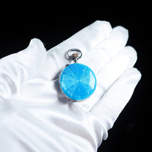 Load image into Gallery viewer, Antique Blue Silver Guilloche Enamel Clock - London Import Edwardian - Artisan Antiques
