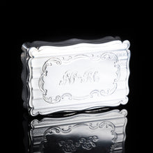 Load image into Gallery viewer, Victorian Heavy Table Silver Snuff Box by Edwards Smith - 1851 - Artisan Antiques
