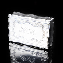 Load image into Gallery viewer, Victorian Heavy Table Silver Snuff Box by Edwards Smith - 1851 - Artisan Antiques
