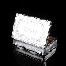 Load image into Gallery viewer, Victorian Heavy Table Silver Snuff Box by Edwards Smith - 1851 - Artisan Antiques
