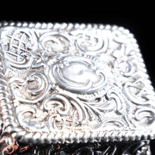 Load image into Gallery viewer, Solid Silver Repousse Table Snuff Box by Henry Matthews - 1902 - Artisan Antiques
